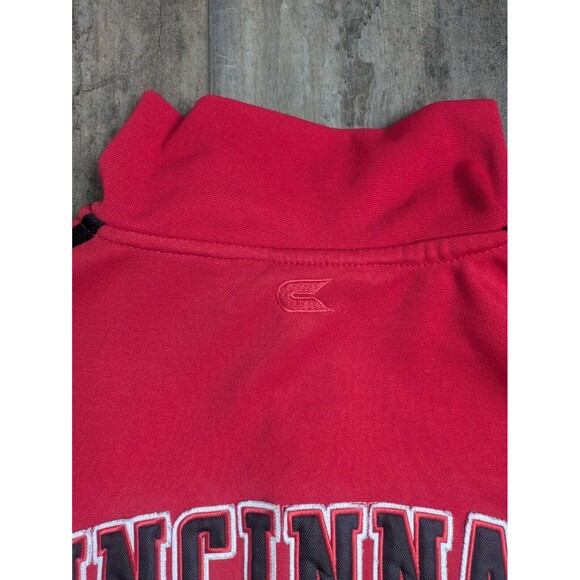 Coloseum Cincinnati Bearcats Track Jacket Full Zip Men's Medium Embroidered Red - Picture 7 of 8